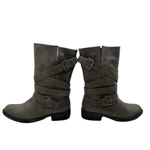 Rocket Dog Charcoal Western Boots Combat Women’s 6.5M